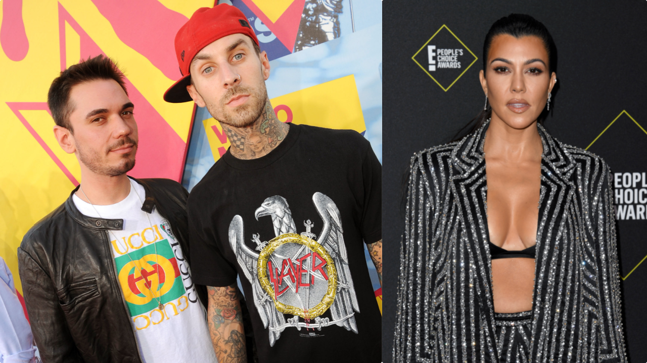 Kourtney Kardashian and Travis Barker Pack on the PDA on Romantic